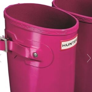 Hunter Tall Boot Ion Dark Pink Womens Size US 10 Wellies Rain Boots